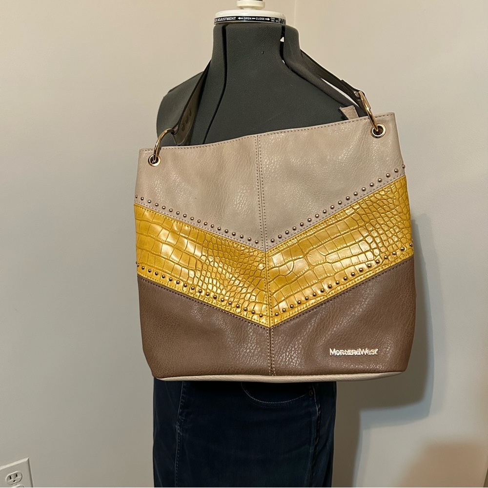 Montana West Women's Tri-Color Shoulder Bag
